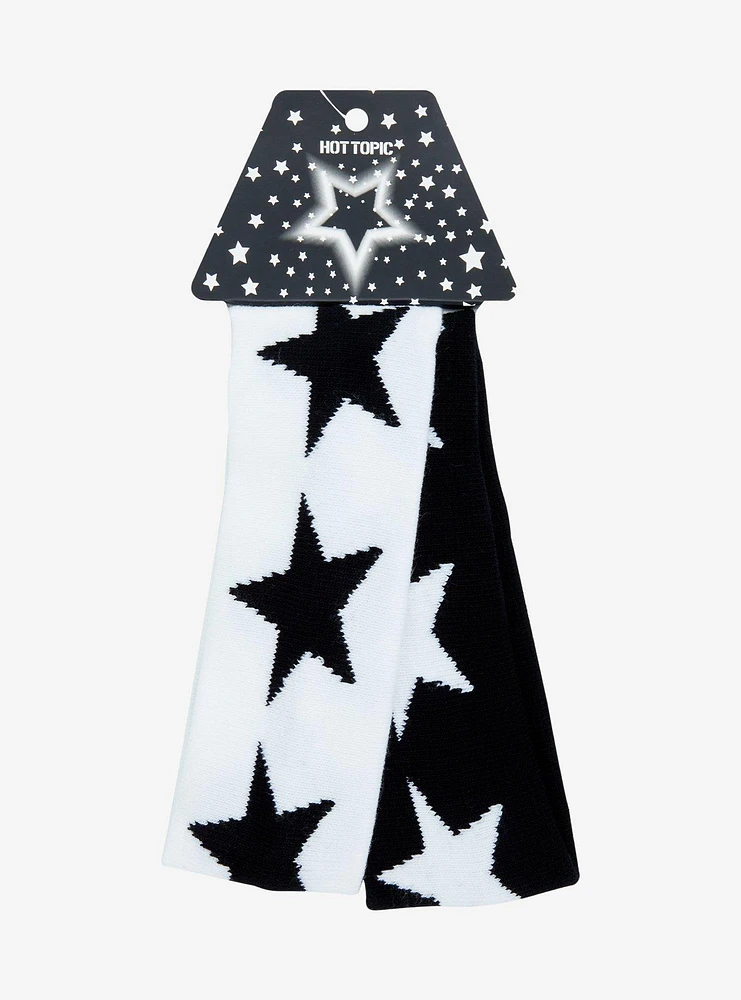 Black & White Star Stretch Headband Set