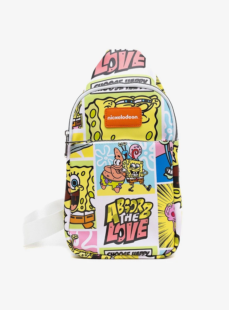 SpongeBob SquarePants and Friends Crossbody Sling Bag