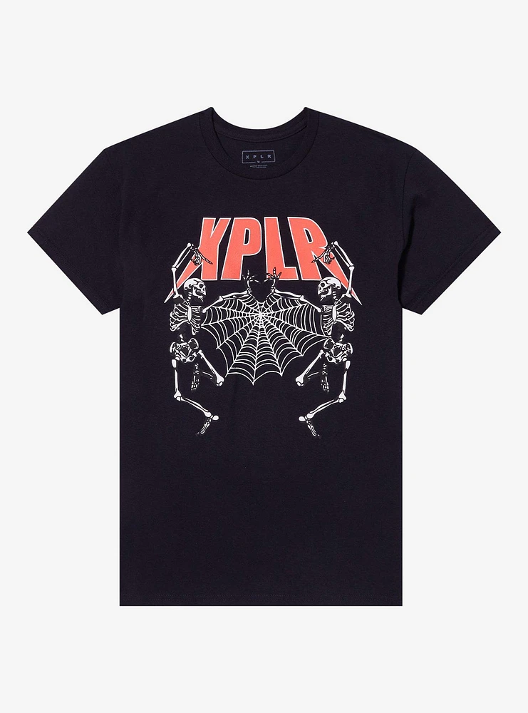 XPLR By Sam And Colby Dancing Skeletons T-Shirt Hot Topic Exclusive