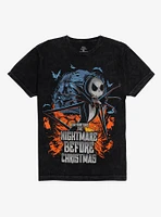 The Nightmare Before Christmas Mineral Wash Jack & Bats T-Shirt