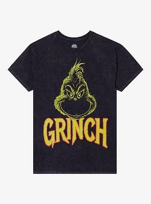 Dr. Seuss How The Grinch Stole Christmas! Name Double-Sided Mineral Wash T-Shirt