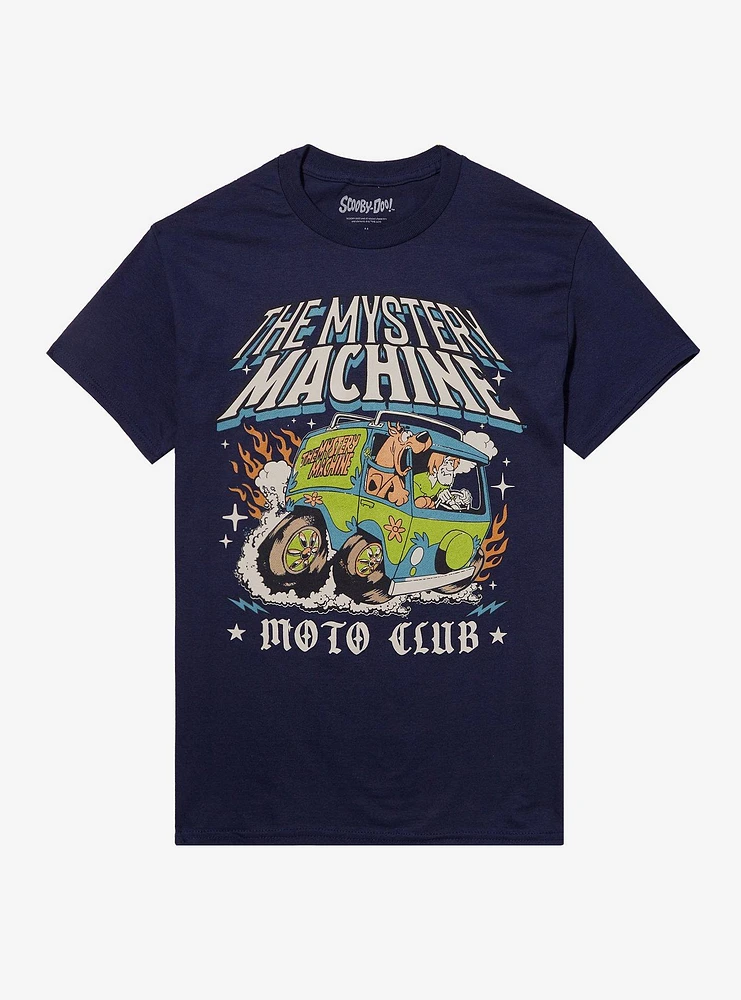 Scooby-Doo! Mystery Machine Moto Club Boyfriend Fit Girls T-Shirt