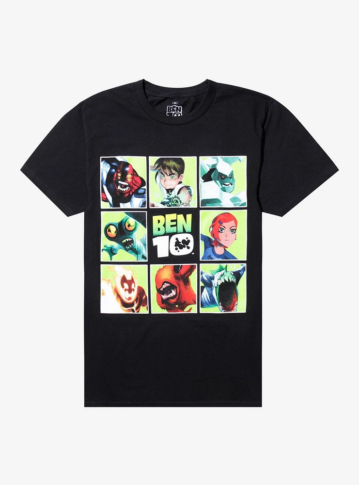 Ben 10 Alien Forms Panels T-Shirt