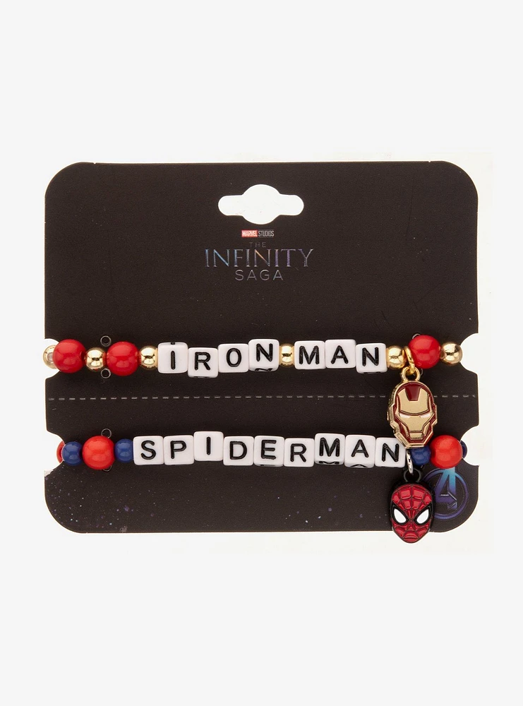 Marvel The Infinity Saga Iron Man & Spider-Man Best Friend Bracelet Set