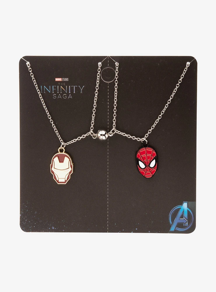 Marvel The Infinity Saga Iron Man & Spider-Man Best Friend Magnetic Necklace Set