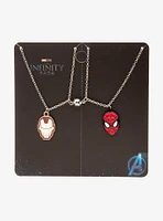 Marvel The Infinity Saga Iron Man & Spider-Man Best Friend Magnetic Necklace Set