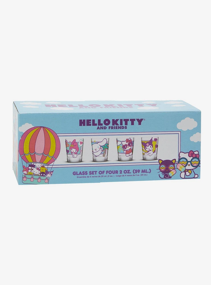 Hello Kitty And Friends Summer Fun Mini Glass Set