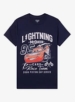 Disney Pixar Cars Lightning McQueen Vintage Boyfriend Fit Girls T-Shirt