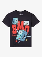 Adventure Time BMO Collage Name Dark Wash T-Shirt