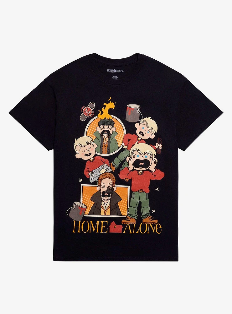 Home Alone Cartoon Collage T-Shirt