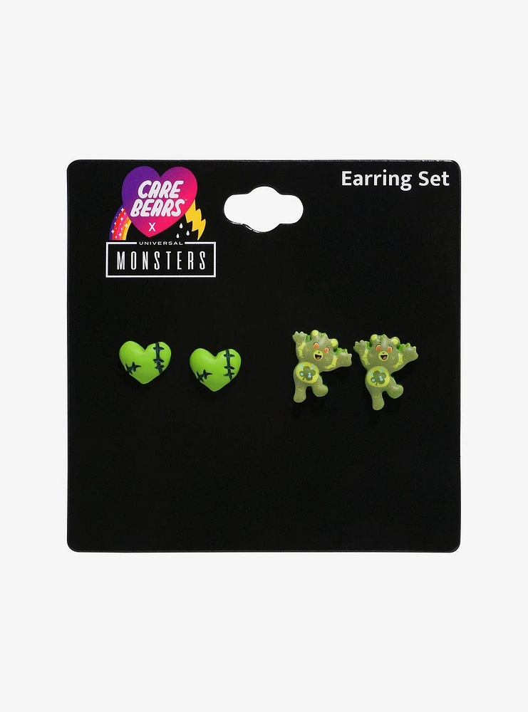 Care Bears X Universal Monsters Good Luck Bear As Gill-Man Earring Set