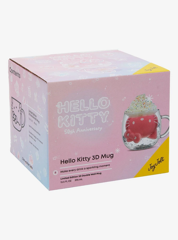 Hello Kitty 50th Anniversary Double Wall Glass Mug