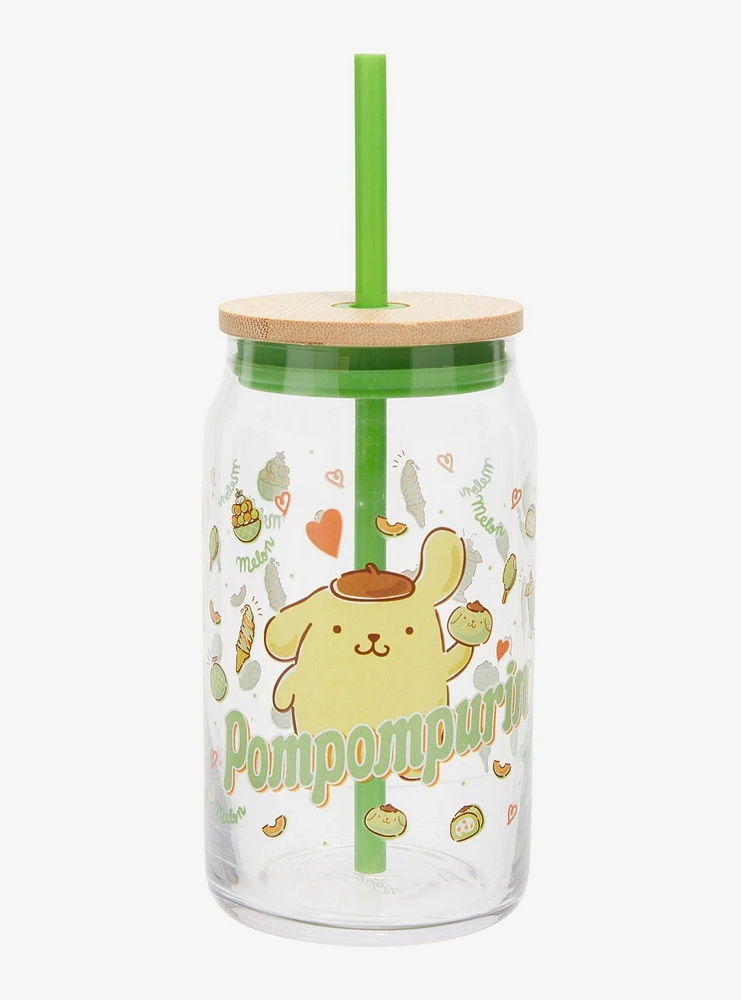 Pompompurin Treats Glass Travel Cup