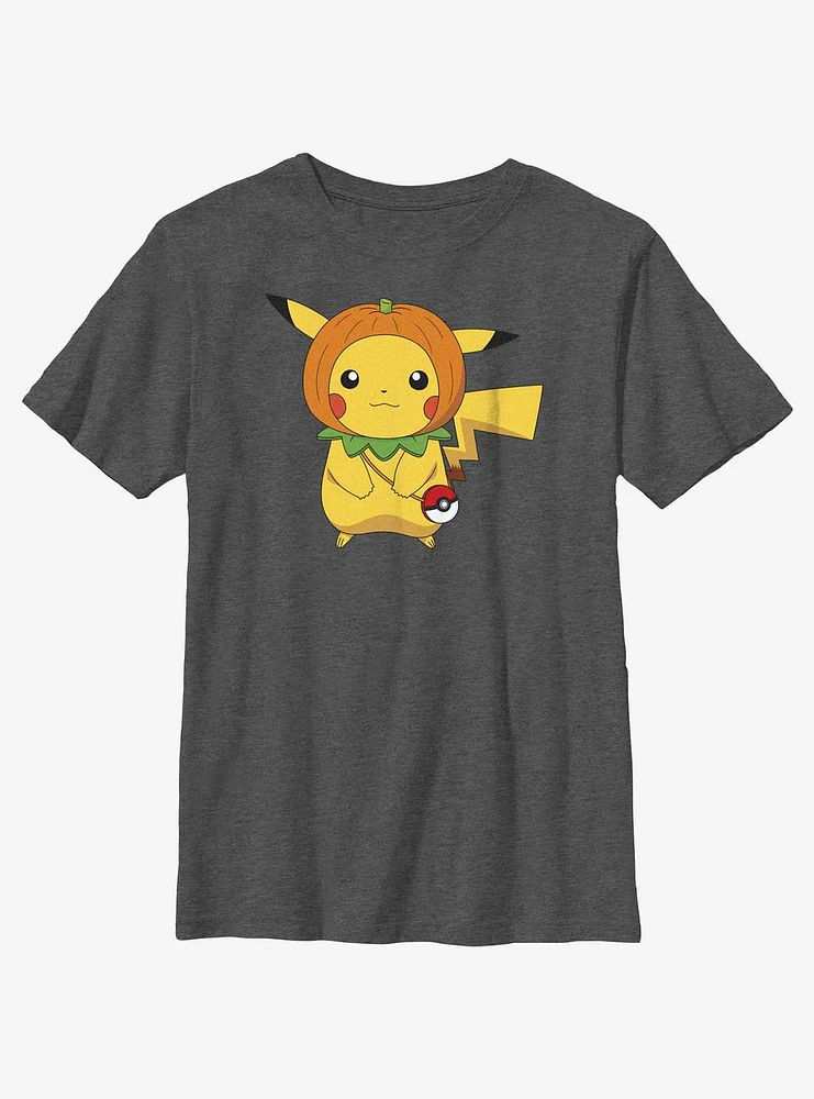 Pokemon Pumpkin Hat Youth Girls T-Shirt