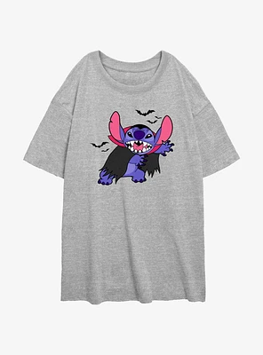 Disney Lilo & Stitch Bat Womens Oversized T-Shirt