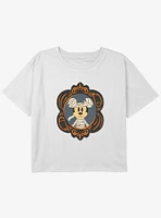 Disney Mickey Mouse Mirror Youth Girls Boxy T-Shirt