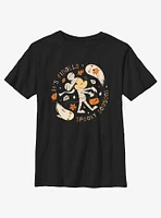 Disney Mickey Mouse Finally Spooky Season Youth Girls T-Shirt