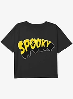 Disney Mickey Mouse Spooky Youth Girls Boxy T-Shirt