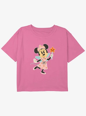 Disney Minnie Mouse Fairy Costume Youth Girls Boxy T-Shirt