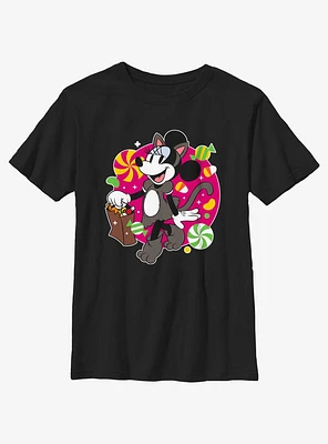 Disney Minnie Mouse Cat Candies Youth Girls T-Shirt