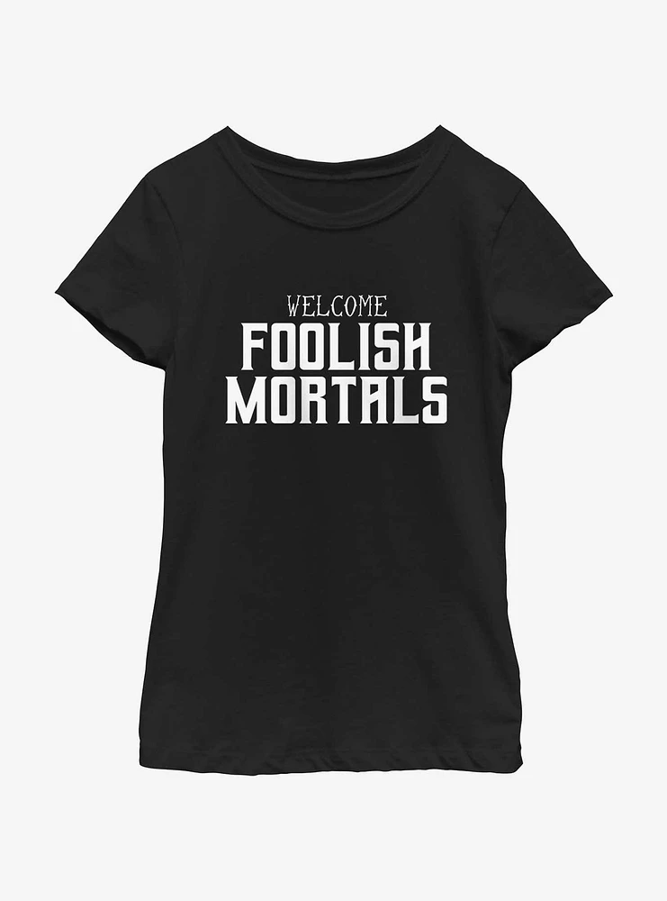 Disney The Haunted Mansion Foolish Mortals Youth T-Shirt