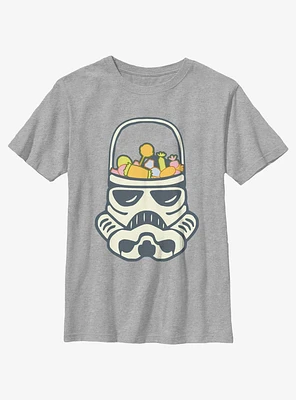 Star Wars Stormtrooper Candy Bucket Head Youth Girls T-Shirt