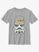 Star Wars Stormtrooper Candy Bucket Head Youth Girls T-Shirt