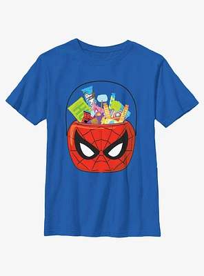 Marvel Spider-Man Spiderman Halloween Basket Youth Girls T-Shirt