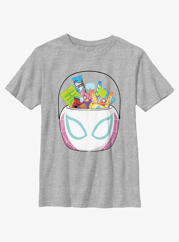 Marvel Spider-Gwen Ghost Spider Halloween Basket Youth Girls T-Shirt