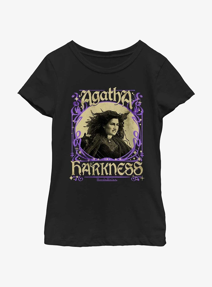 Marvel Agatha Harkness Framed Youth Girls T-Shirt