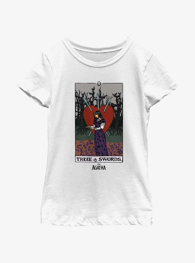 Marvel Agatha Three Of Swords Youth Girls T-Shirt