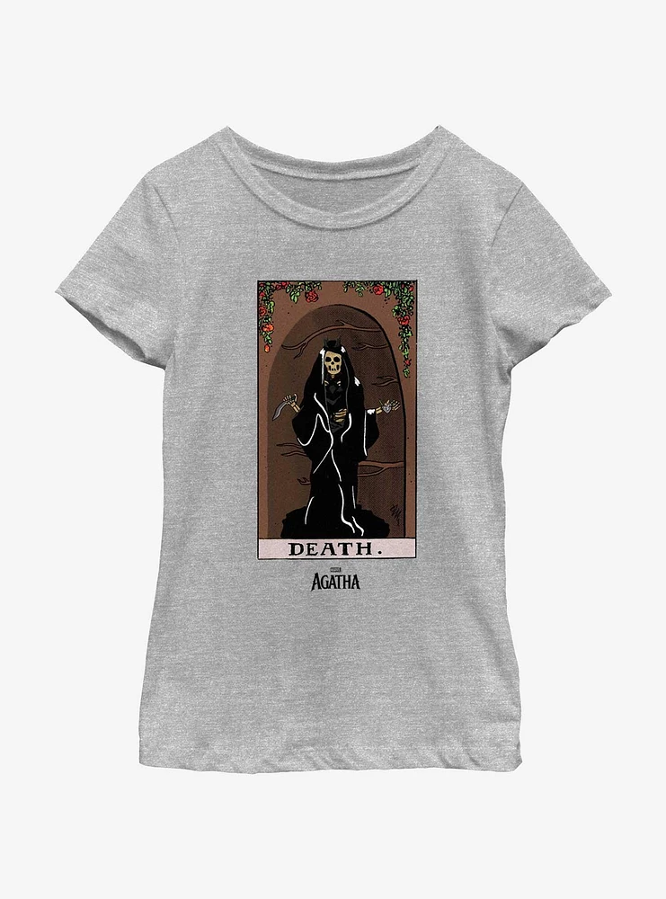 Marvel Agatha Death Tarot Card Youth Girls T-Shirt