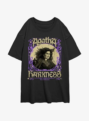 Marvel Agatha Harkness Framed Womens Oversized T-Shirt