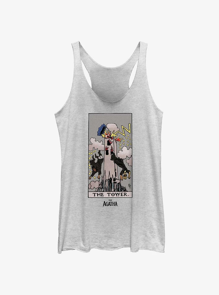 Marvel Agatha The Tower Tarot Card Womens Tank