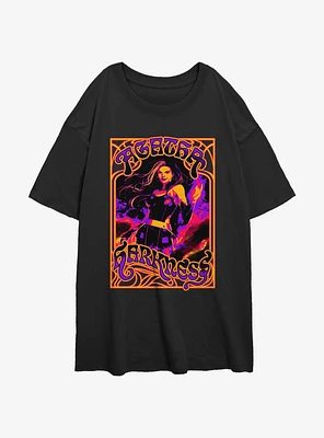 Marvel Agatha Pose Neon Womens Oversized T-Shirt