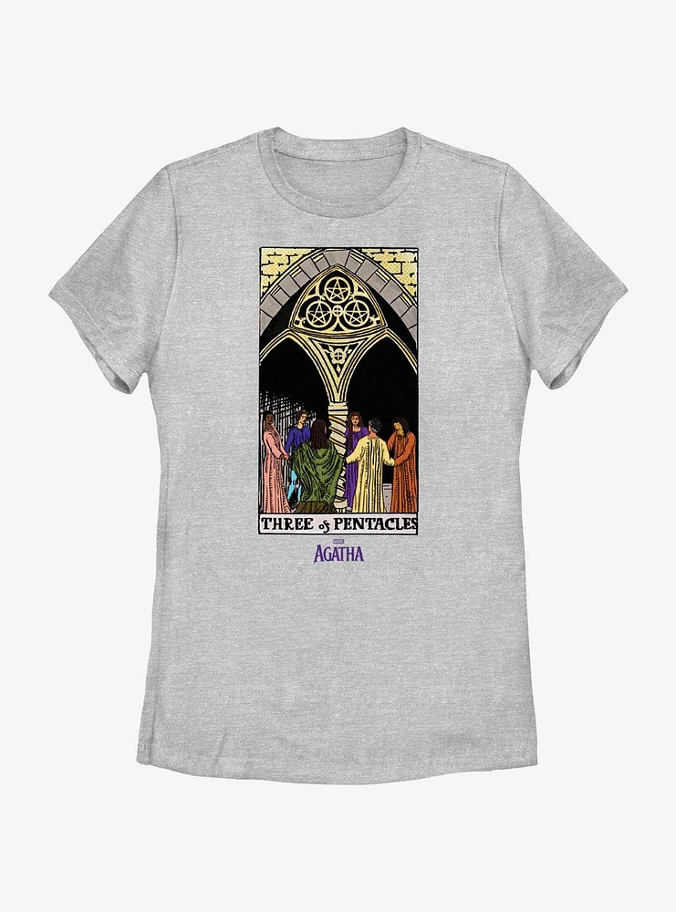 Marvel Agatha Three Of Pentacles Womens T-Shirt