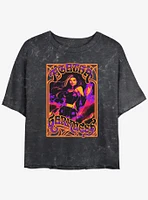 Marvel Agatha Pose Neon Womens Mineral Wash Crop T-Shirt