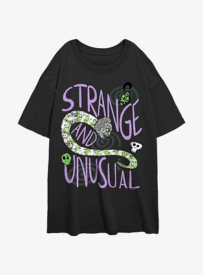 Beetlejuice Strange And Unusual Womens Oversized T-Shirt