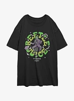 Beetlejuice Groovy Womens Oversized T-Shirt