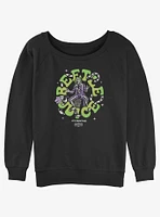 Beetlejuice Groovy Womens Slouchy Sweatshirt