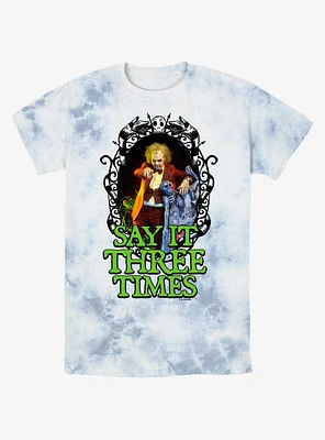 Beetlejuice Say It Three Times Tie-Dye T-Shirt