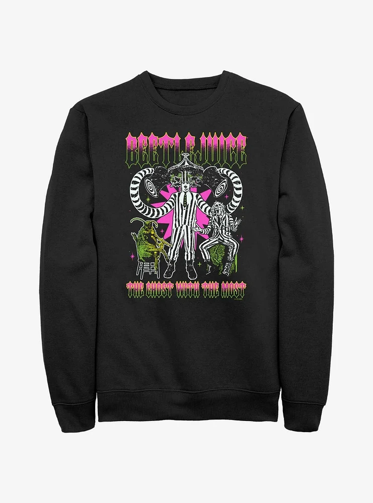 Beetlejuice Heavy Metal Ghost With The Most Sweatshirt