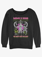 Beetlejuice Heavy Metal Ghost With The Most Womens Slouchy Sweatshirt