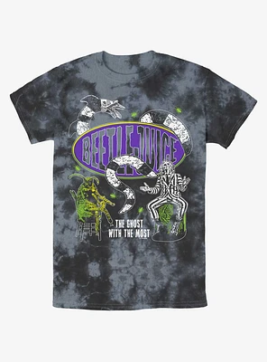 Beetlejuice Racer Logo Tie-Dye T-Shirt