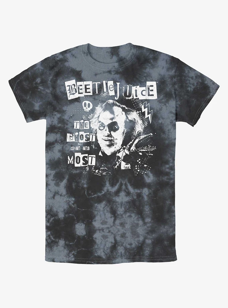 Beetlejuice Punk Tie-Dye T-Shirt