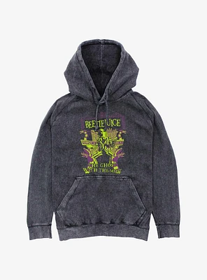 Beetlejuice Welcome Ghost With The Most Mineral Wash Hoodie