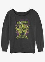 Beetlejuice Welcome Ghost With The Most Womens Slouchy Sweatshirt