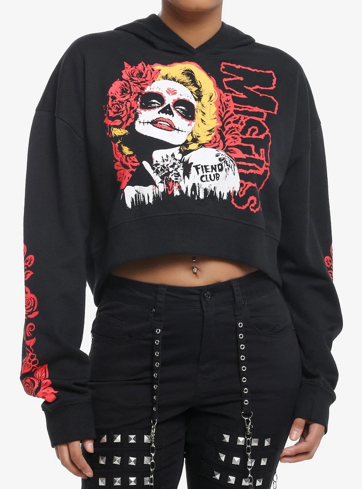 Misfits Día De Los Muertos Movie Star Girls Crop Hoodie