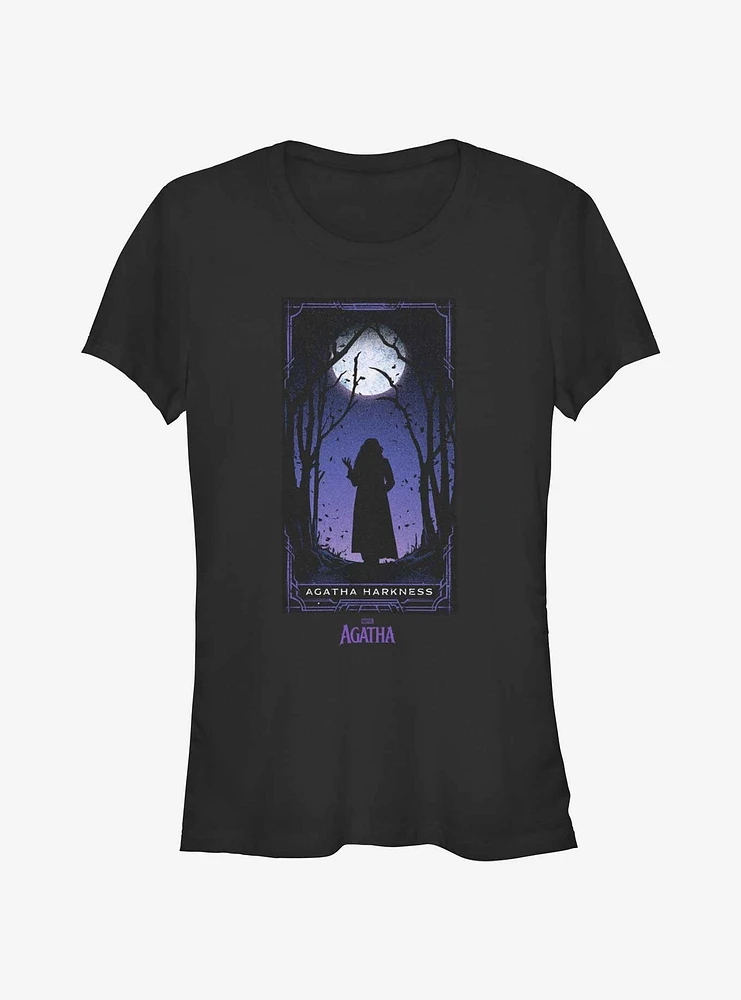 Marvel Agatha Harkness Into The Dark Tarot Girls T-Shirt