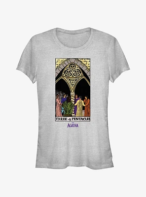 Marvel Agatha Three Of Pentacles Tarot Girls T-Shirt